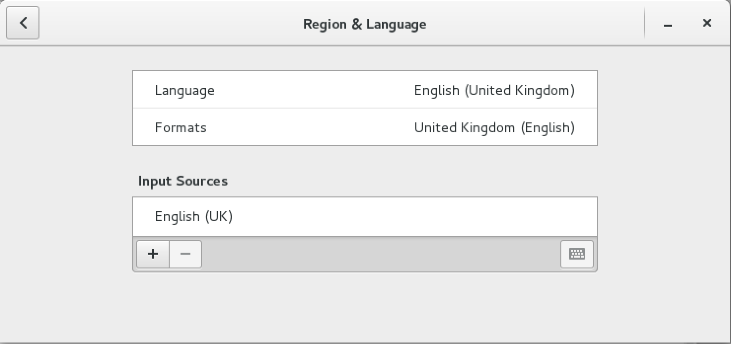 Region & Language Settings